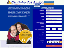 Tablet Screenshot of cantinhodosamigos.com